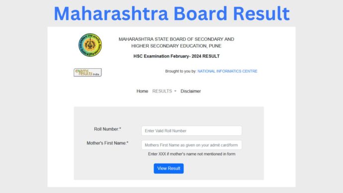 Maharashtra board Latest Result 10th or 12th Class 2024 